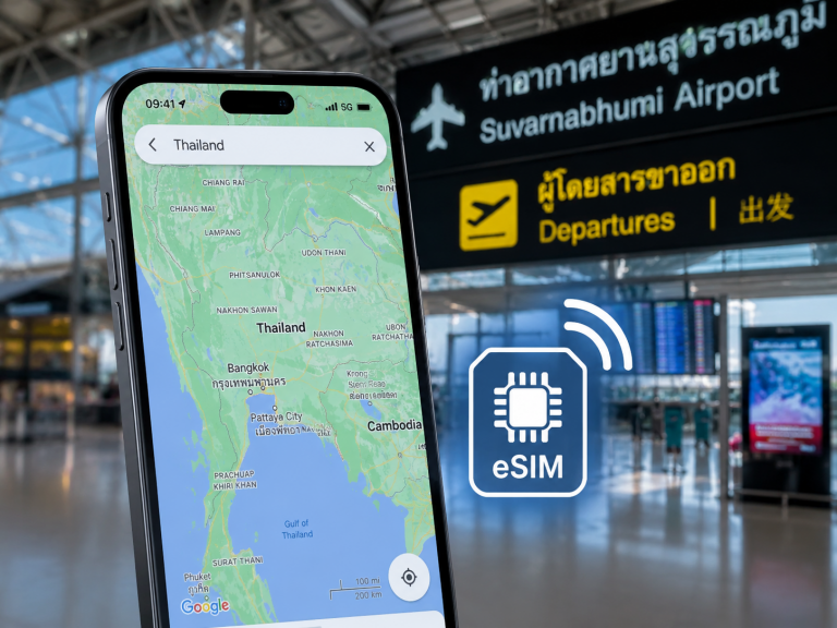 esim am flughafen thailand