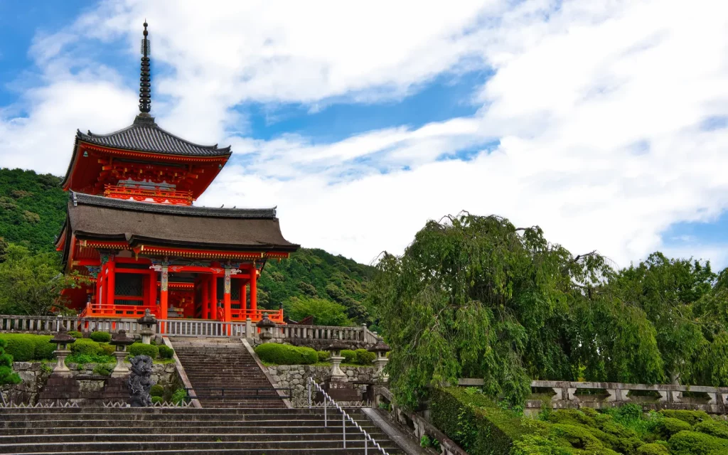 Kiyomizu-dera-Tempel in Kyoto auf einer Japan-Rundreise