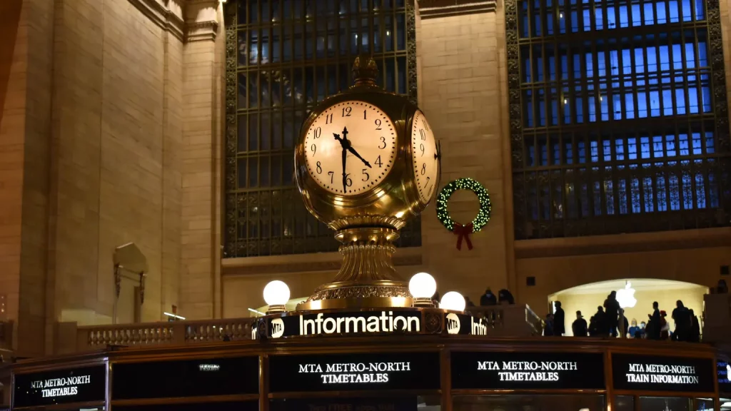 Historische Uhr in der Grand Central Station in New York